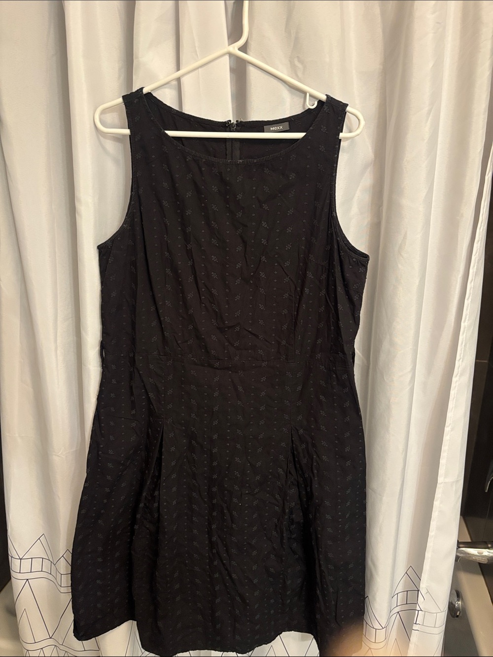 Mexx Large Black Sleeveless A-Line Dress